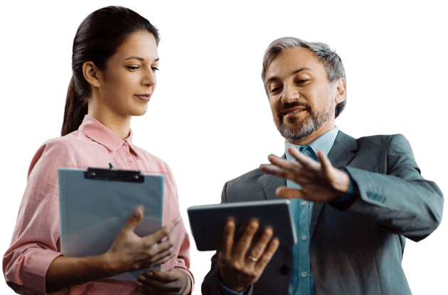 Business coworkers working together