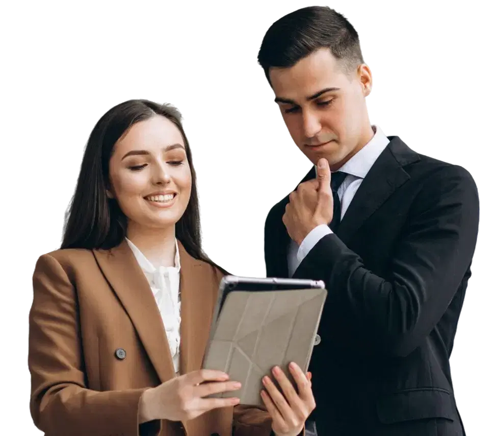 male-female-business-people-working-tablet-office