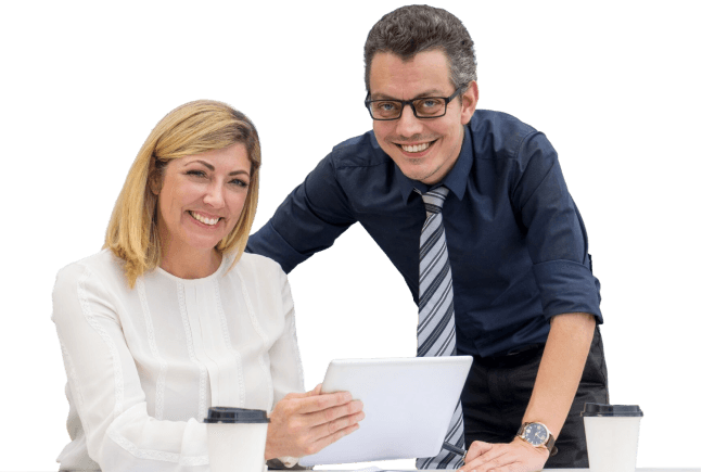 Business coworkers working together